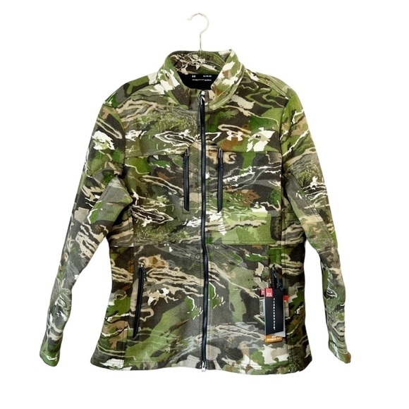 Under Armour UA Ridge Reaper Camo Jacket Mid Season Wool Hunting Women’s XL NWT - Picture 2 of 12